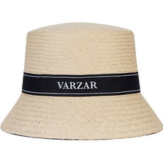 VARZAR 緞帶紙質漁夫帽