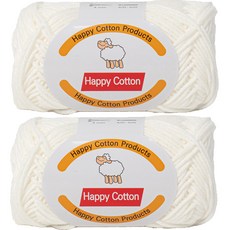 Yarna Happy Cotton 編織線 45g, 701, 2個