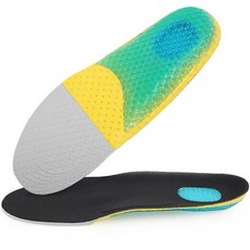 Wingcoco 矽膠氣墊軍左右鞋墊套組, 黑色, 1組