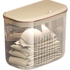 앤써핏 주방 모던 걸이형 음식물 쓰레기통 휴지통, 투명 화이트