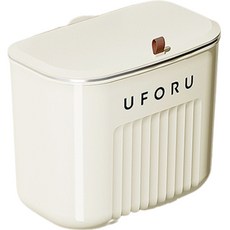 ANSWERFIT 廚房現代掛式廚餘垃圾桶垃圾桶 UFORU, 白色