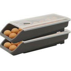 SAENGHWALEN 防碎保鮮滑動雞蛋收納盒, 灰色