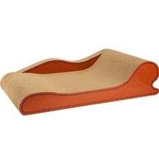 DING DONG PET 貓咪皮革抓板坐墊, 混色, 1個