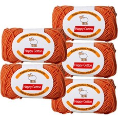 yarna 해피코튼 뜨개실 45g, 758, 5개