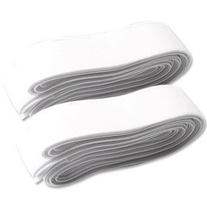 Button King 東大門鈕扣王 高彈力雙層編織橡筋帶 20mm, 2個, 白色