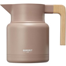 Gangbly 木握柄保溫熱水壺, 玫瑰紅, 1L, 1個