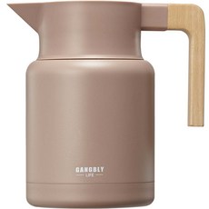 Gangbly 木握柄保溫熱水壺, 玫瑰紅, 1.5L, 1個