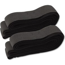 東大門鈕扣王 高彈力雙織鬆緊帶 30mm, 黑色, 2個