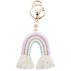 KOKA Macrame彩虹鑰匙圈, 01, 1個