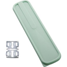 씨티 무소음 수저 케이스, 그린, 1개