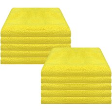 World Clean 多功能超細纖維抹布 大型 黃色, 10個