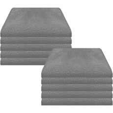 World Clean 多功能超細纖維抹布 灰色, 10個