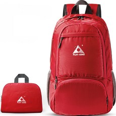 PLAY-KING 輕量摺疊簡約後背包 26L, 03 紅色