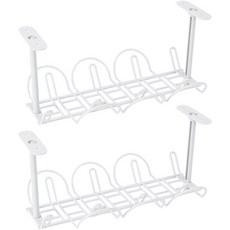 優質良品 黏貼式多功能廚具掛架, 白色, 2個