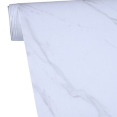 SHEETMORI 大理石壁貼 SM818, 比安卡白, 100 x 250 cm