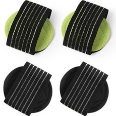 Wingcoco 足底足弓緩衝帶 2款 x 2p 組, 黑色, 1套