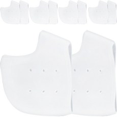 윙코코 실리콘 발뒤꿈치 커버 패드 5켤레, 화이트, 1세트