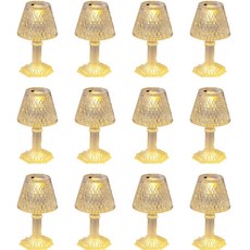 Mostick 餐廳 婚宴會館 西餐廳 水晶 led 電子蠟燭 2入 12入, 單一顏色