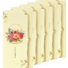 From&To Rosemoor 紅包袋 FB229-6, 混合顏色, 5個