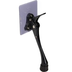 1秒安裝免鑽孔門擋 一觸式馬蹄門擋 大, 1個, 霧面黑