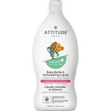 Attitude 嬰兒奶瓶清潔劑 無味, 700ml, 1個