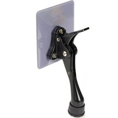 1秒安裝免鑽孔門擋 一觸式馬蹄鎖 小號, 霧面黑, 1個