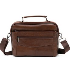 CAPACCI 男款皮革休閒斜背包 CCI-7802, 棕色