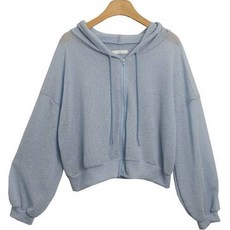 시크블랙 레우치 시스루 긴팔 후드집업 cpjk4920k36