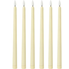 Mostic 餐廳 婚禮 派對 長蠟燭 led 蠟燭 6p, 米色