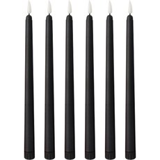 Mostic 餐廳 婚禮 派對 長蠟燭 led 蠟燭 6p, 黑色