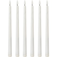 Mostic 餐廳 婚禮 派對 長蠟燭 led 蠟燭 6p, 白色