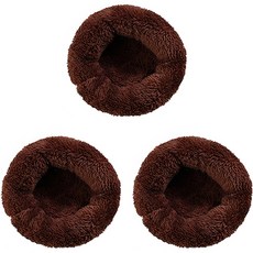 Petflow 柔軟舒適小動物坐墊 L, 3個, 棕色