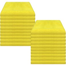 World Clean 多功能超細纖維抹布 大型 黃色, 20個