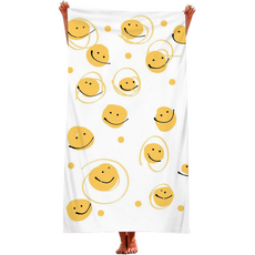 소니오 스마일 마이크로 화이버 비치타월 90 x 180 cm, TYPE13, 1개