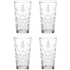 글라스락 내열강화 수정텀블러 620ml, 투명, 4개