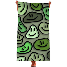 Sonio 微笑超細纖維沙灘巾 70 x 150 cm, TYPE15, 1個