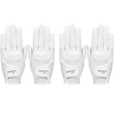 Licata 女性用 羊皮 Tornado Performance 高爾夫手套 雙手穿戴 2件組, 白色, 2套