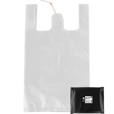 Musangpyo 背心塑膠袋 白色, 36L, 1組
