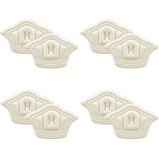 鞋用後腳跟保護墊 4副入, 象牙白, 1組