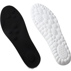 雲朵柔軟鞋墊 2件組, 黑色, 1組