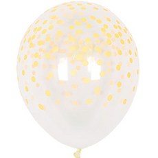 Sempertex 彩色亮片透明氣球 30cm, 20個, 隨機出貨