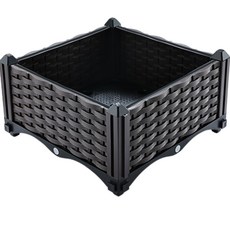 앙플랜트 조립식 텃밭화분 1단 1칸, 브라운