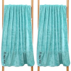 Paradaiso 簡約字母刺繡重點大型沙灘巾, 2個, 綠色