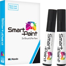 HL만도 스마트 페인트 자동차 붓펜 세트, 1세트, 21 어비스블랙펄(A2B) 1세트, 21 어비스블랙펄(A2B)