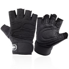 Tingall Expert戶外登山露營半指手套 雙手套組, 黑色