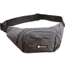 Tingall 戶外休閒男女通用腰包, 灰色