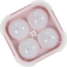 엘디 아이스볼 실리콘 얼음트레이 4구, 핑크