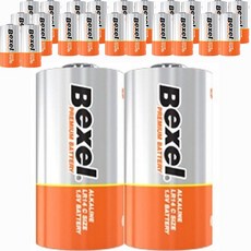 SM Bexel 鹼性C型電池 LR14, 12個, 2入