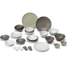 廣州窯 韓國製 Dam系列 4人餐具組, 23種, 混合色