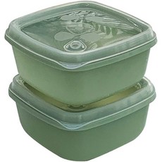 鉑金矽膠嬰兒食品容器 370ml, 薄荷, 2個